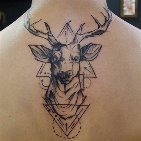 21 Amazing Geometric Deer Tattoo Designs Petpress