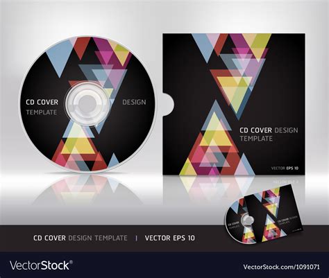 Cd Cover Design Template Royalty Free Vector Image