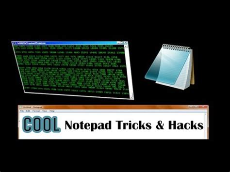 Use keyboard as mouse, on screen keyboard and transform your windows xp in to windows 7. Top Super Cool Notepad Tricks, Hacks & Commands For Your ...