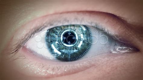 Eye Of Cyborg Stock Footage Cyborg Eye Footage Stock Smart Contact Lenses Contact Lenses Lens