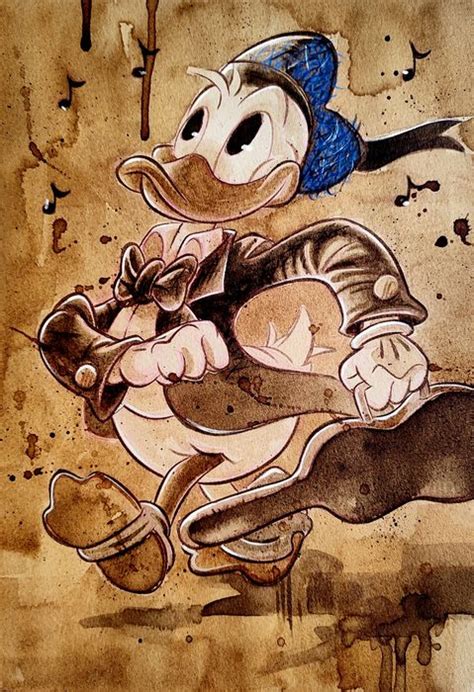 Sailor Donald Duck W Violin Giclée Signed By Coffee Catawiki