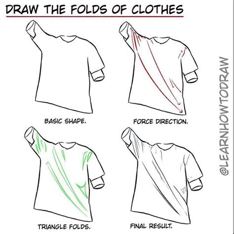 Art Tutorials On Instagram Draw Folds On Clothes By Learnhowtodraw