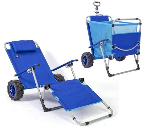 This 2 In 1 Beach Lounger Doubles As A Wagon For Easy Beach Trips