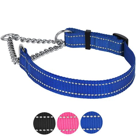 Martingale Dog Collar Adjustable Nylon Pet Choke Collars Training