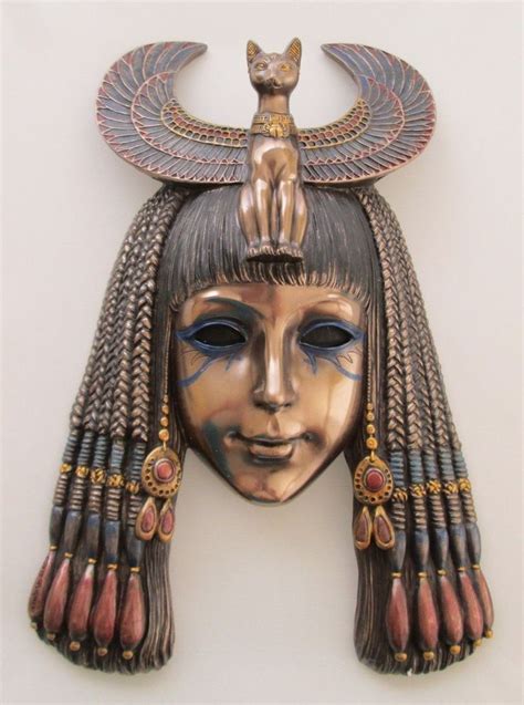 Egyptian Wall Hanging Bast Bastet Cat Goddess Queen Priestess Mask