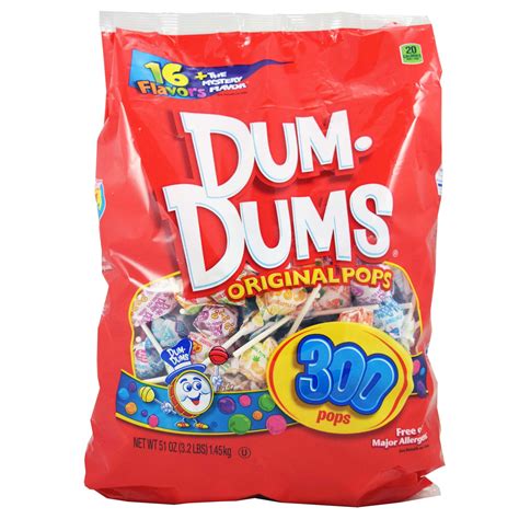Dum Dums Assorted Flavors Lollipops 50 Oz 300 Count