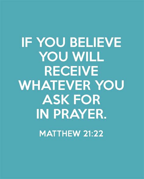 If You Believe You Will Receive Whatever You Ask For In Prayer Matthew