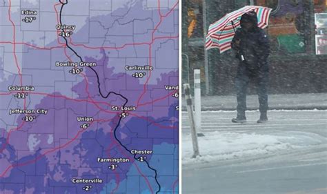 Missouri Weather Freezing Rain And Snow To Hit Today As Arctic Blast