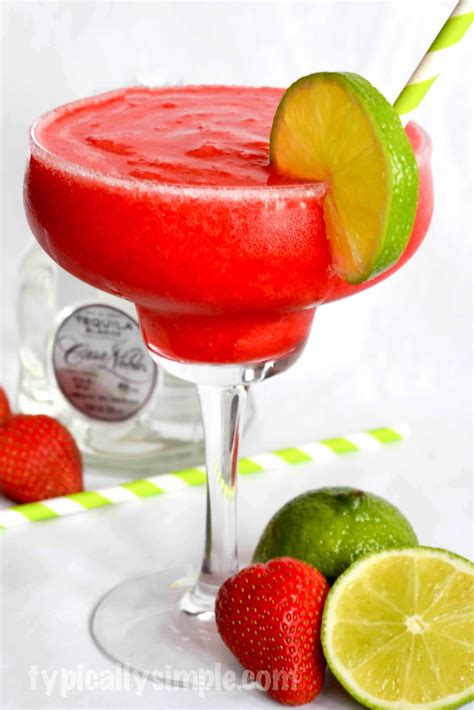 Strawberry Lime Margarita Recipe Typically Simple