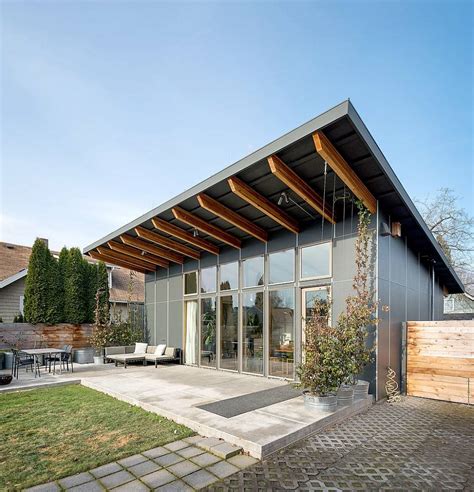 Modern Shed Roof House Designs Homens Design Cabin Water Jhmrad 172356