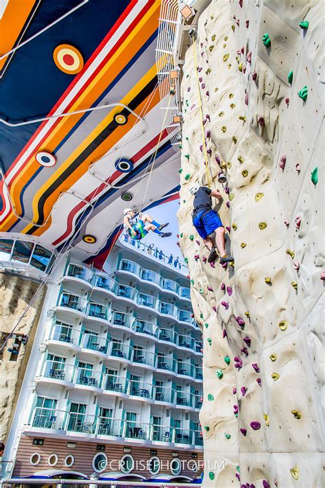 Allure Of The Seas Rock Climbing Wall Cruise Gallery
