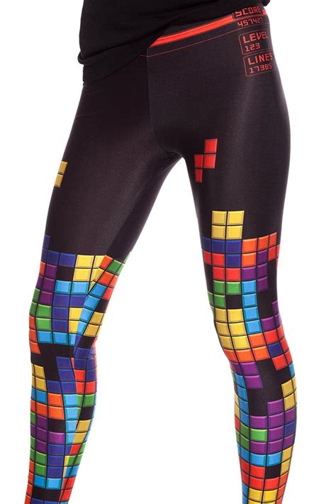 Tetris Leggings Cosplay Clothing Womens Pants Womens Etsy