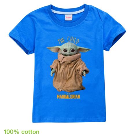 New Baby Yoda The Mandalorian Kids T Shirt Printed Girls Fashion