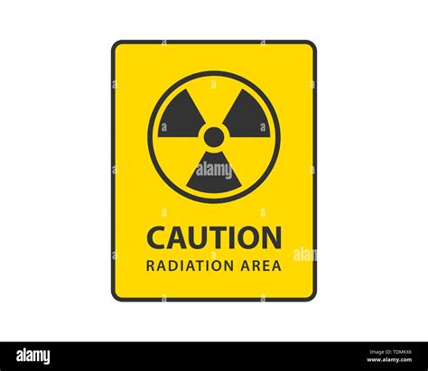 Radiation Icon Vector Warning Radioactive Sign Danger Symbol Stock