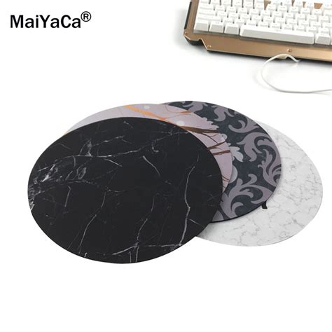 Maiyaca New Small Size Computer Desktop Game Marble Lines Mouse Pad Non