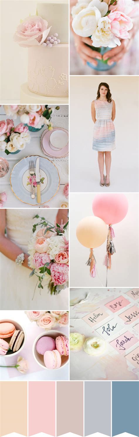 Pretty Pastel Wedding Colour Palette For Spring And Summer 2013