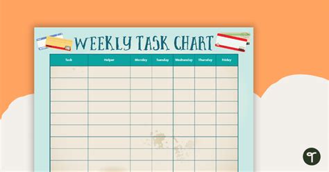 Travel Around The World Weekly Task Chart Teach Starter