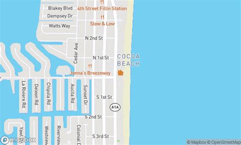 Downtown Cocoa Beach Map
