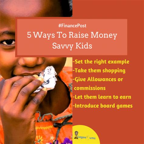 5 Ways To Raise Money Savvy Children Lagosmums