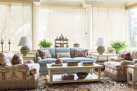 Traditional Neutral Sitting Area With Numerous Prints Luxe Interiors