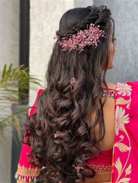 top more than 83 loose open hairstyles for lehenga latest in eteachers