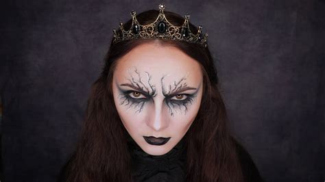 МАКИЯЖ НА ХЭЛЛОУИН МАКИЯЖ КОРОЛЕВЫ ТЬМЫ Dark Queen Makeup