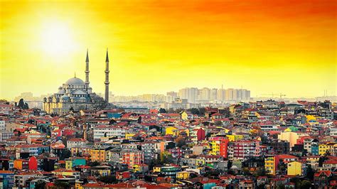 Hd Wallpaper Mosque City Buildings Istanbul Turkey Cityscape