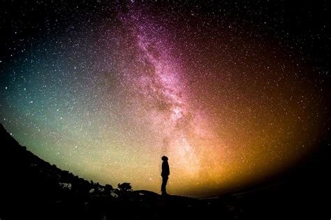 Free Picture Sky Night Galaxy Milky Way Stars Explorer Person
