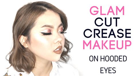 Glam Cut Crease Makeup Tutorial On Hooded Eyes Youtube