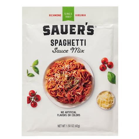 Spaghetti Sauce Mix Sauer Brands