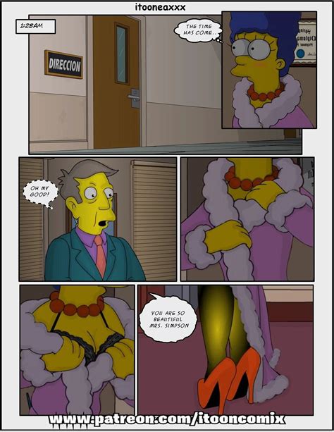 Post 4799508 Comic Itooneaxxx Margesimpson Seymourskinner Thesimpsons
