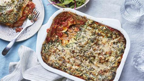 Spinach And Ricotta Lasagne Recipe Bbc Food