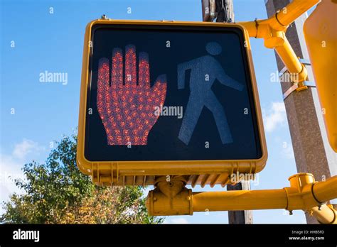 Pedestrian Stop Sign Traffic Light Hi Res Stock Photography And Images