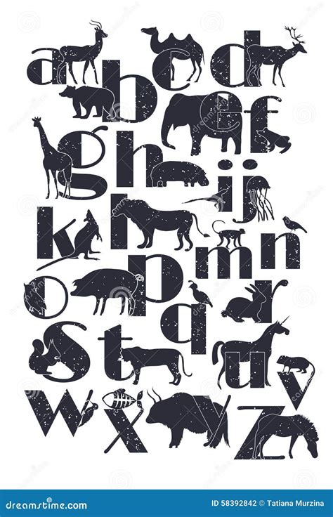 Zoo Animal Letter Fonts