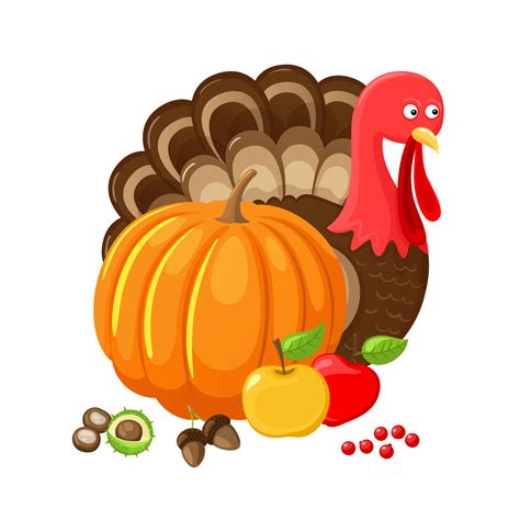 Thanksgiving Horn Of Plenty Cornucopia Full Of Vegetables And Fruit