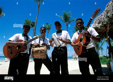 Dominican Republic East Coast Traditional Music Salsamerengue Stock