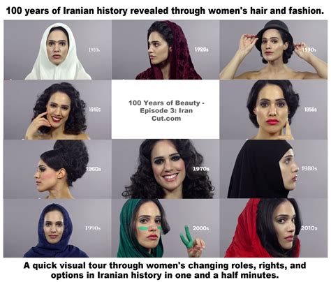 100 Years Of Iranian History Explained In 11 Womens Hairstyles