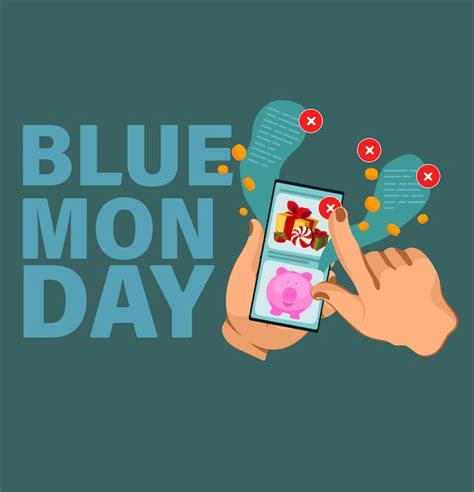 Premium Vector Blue Monday The Most Depressing Day Of The Year