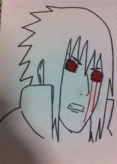 Uchiha Sasuke Drawing Anime Amino