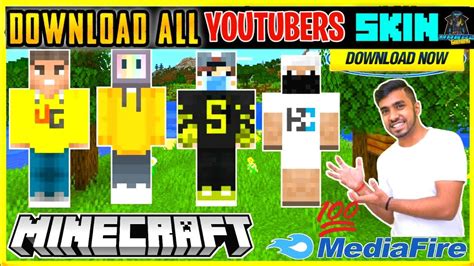 Download All Youtuber Minecraft Skin In Minecraft Pe Download Techno