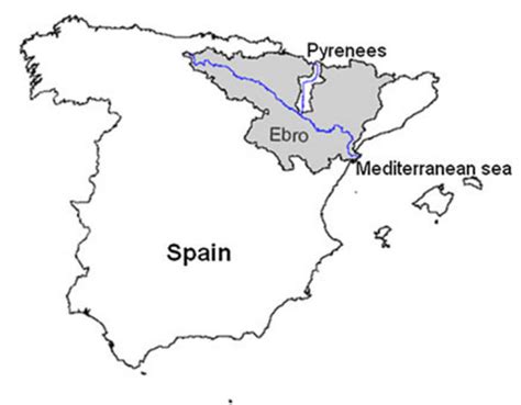 Ebro River Map