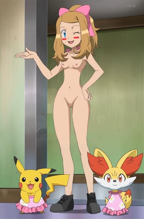 Rule 34 Blush Breasts Fennekin Human Human Only Navel Nintendo Nude Pikachu Pokemon Pokemon