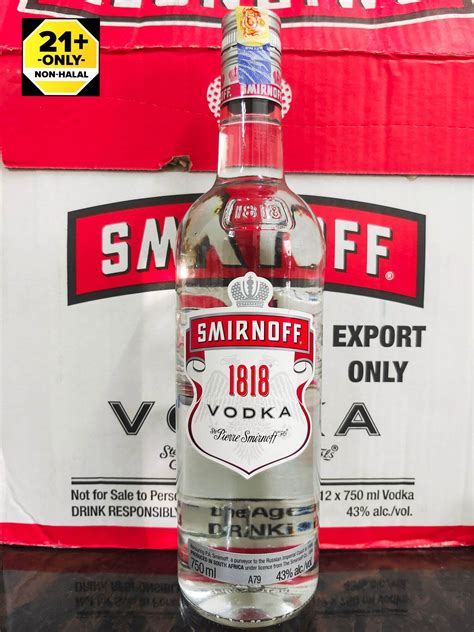 Smirnoff 1818 Vodka 750ml 43 💯 Original Ready Stock Lazada