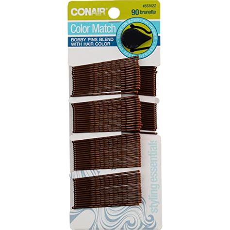Conair Color Match Bobby Pins Brunette 1 Pack Of 90 Pieces Pricepulse