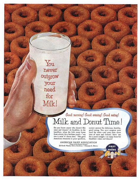 American Dairy Association Vintage Recipes S Ads Donuts