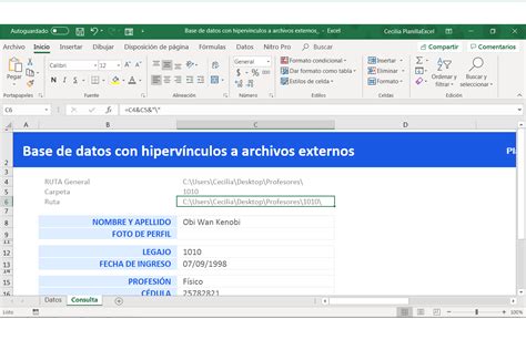 C Mo Hacer Una Base De Datos En Excel Con Enlaces A Archivos