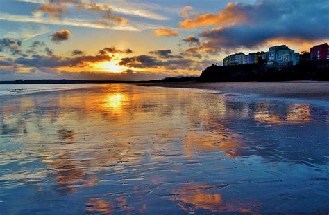 Sunset In Tenby Tenby Sunset Pembrokeshire