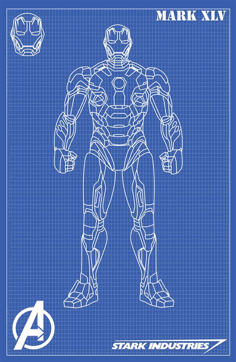 Iron Man Mark Xlv Blueprints By Nickgonzales7 On Deviantart