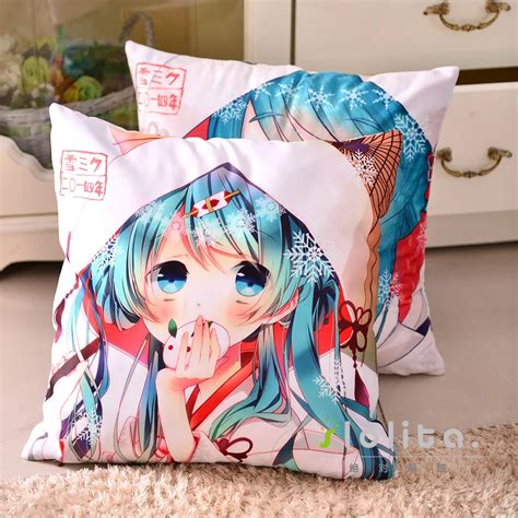 Vocaloid Snow Miku Dakimakura Anime Pillowandcushion 45x45 Slolita