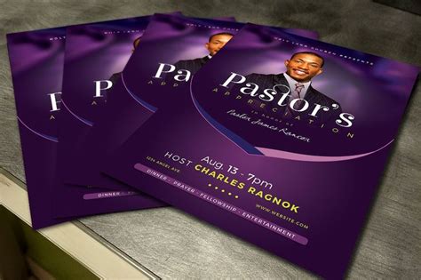 Lavender Pastor Appreciation Flyer Pastors Appreciation Flyer Flyer